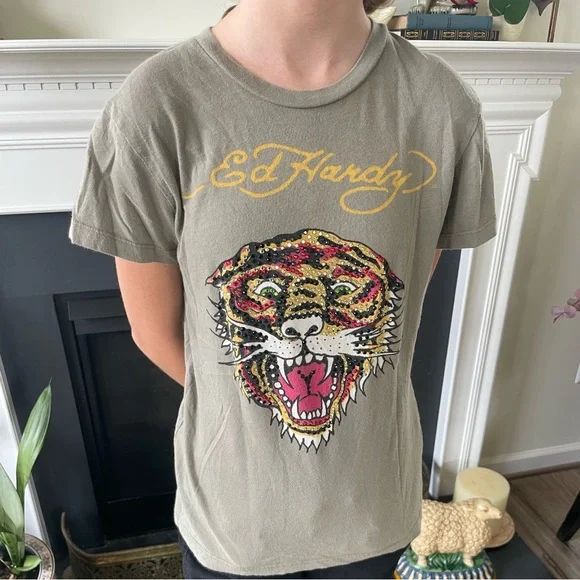 ed hardy tiger shirt